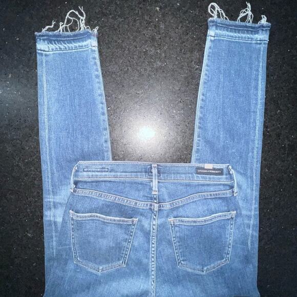 UEC CITIZENS OF HUMANITY ROCKET CROP HIGH RISE SKINNY DEMIN JEANS SZ 27 - Picture 7 of 12